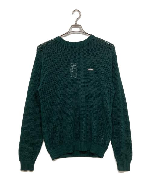 X-LARGE（エクストララージ）X-LARGE (エクストララージ) MESH SWEATER グリーン サイズ:Ｌの古着・服飾アイテム