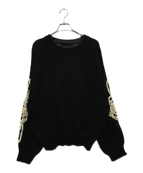 DISCOVERED（ディスカバード）DISCOVERED (ディスカバード) モールスパイダーメッシュニット ブラック サイズ:Lの古着・服飾アイテム