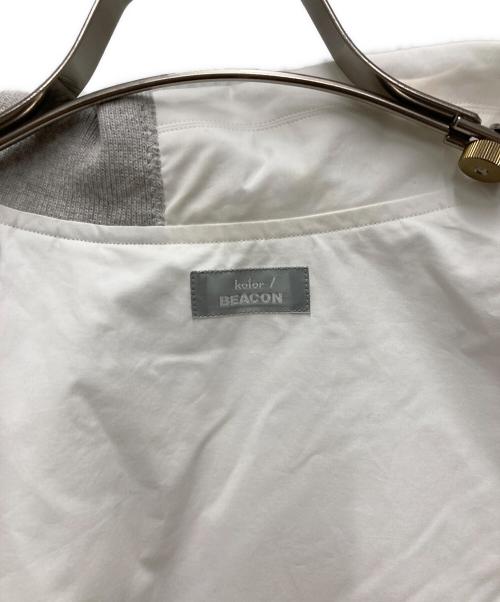 kolor/BEACON（カラービーコン）kolor/BEACON (カラービーコン) タイプライター シャツ ホワイト サイズ:2の古着・服飾アイテム