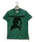 Hysteric（ヒステリック）の古着「ガールプリントTシャツ」｜グリーン