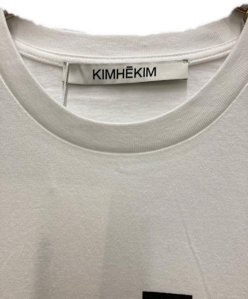 Kimhekim（キムヘキム）KIMHEKIM (キムヘキム) ローズロゴプリントTシャツ ホワイト サイズ:Mの古着・服飾アイテム
