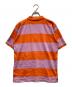 Heaven by Marc Jacobs (ヘブンバイマークジェイコブス) ボーダーポロシャツ ピンク×オレンジ サイズ:XS：7000円