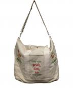 son of the cheese（サノバチーズ））の古着「FlowerStitch CanvasBag」｜ベージュ