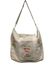 son of the cheese（（サノバチーズ））の古着「FlowerStitch CanvasBag」｜ベージュ