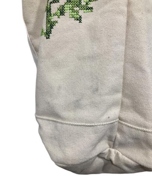 son of the cheese（（サノバチーズ））son of the cheese (（サノバチーズ）) FlowerStitch CanvasBag ベージュの古着・服飾アイテム