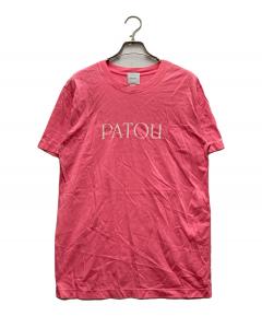 中古・古着通販】Patou (パトゥ) ロゴプリントTシャツ ピンク サイズ