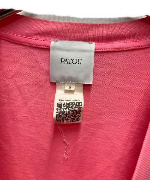 patou（パトゥ）Patou (パトゥ) ロゴプリントＴシャツ ピンク サイズ:Sの古着・服飾アイテム