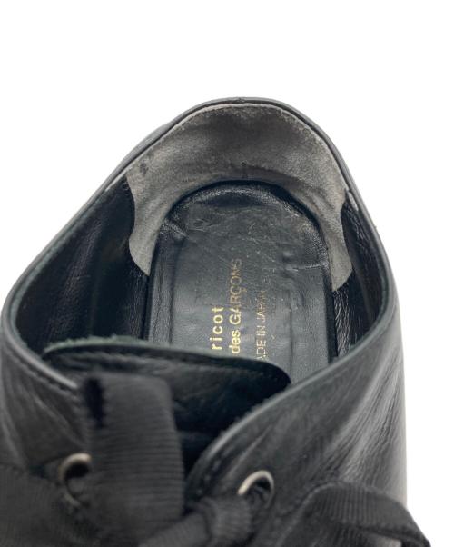 COMME des GARCONS tricot（コムデギャルソントリコ）COMME des GARCONS tricot (コムデギャルソントリコ) スクエアトゥレザーシューズ ブラック サイズ:24㎝の古着・服飾アイテム