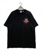 BURBERRYバーバリー）の古着「MONOGRAM MOTIF COTTON OVERSIZE T-SHIRT」｜ブラック