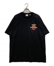 BURBERRY（バーバリー）の古着「MONOGRAM MOTIF COTTON OVERSIZE T-SHIRT」｜ブラック