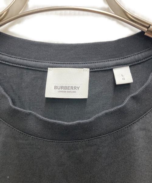 BURBERRY（バーバリー）BURBERRY (バーバリー) MONOGRAM MOTIF COTTON OVERSIZE T-SHIRT ブラック サイズ:Lの古着・服飾アイテム