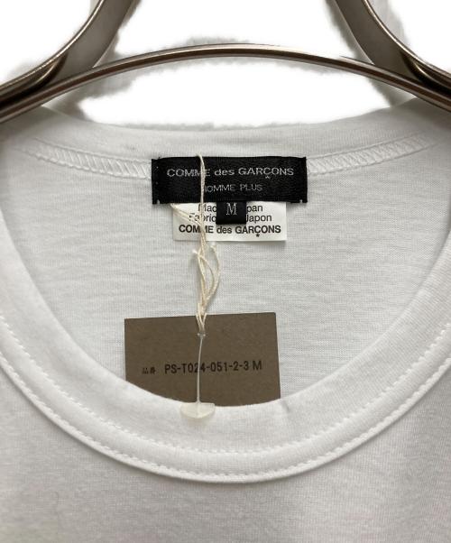 COMME des GARCONS HOMME PLUS（コムデギャルソンオムプリュス）COMME des GARCONS HOMME PLUS (コムデギャルソンオムプリュス) プリントTシャツ ホワイト サイズ:Mの古着・服飾アイテム