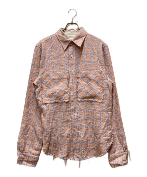 FAITH CONNEXION（フェイスコネクション）FAITH CONNEXION (フェイスコネクション) チェックシャツ ピンク サイズ:XSの古着・服飾アイテム