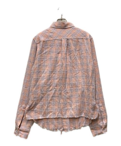 FAITH CONNEXION（フェイスコネクション）FAITH CONNEXION (フェイスコネクション) チェックシャツ ピンク サイズ:XSの古着・服飾アイテム