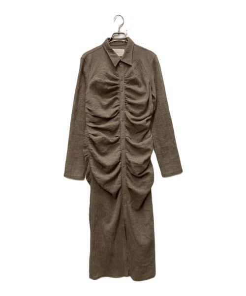 TODAYFUL（トゥデイフル）TODAYFUL (トゥデイフル) Wool Gather Shirtsdress ブラウン サイズ:38の古着・服飾アイテム