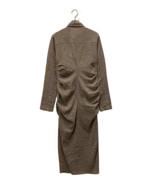 TODAYFUL（トゥデイフル）TODAYFUL (トゥデイフル) Wool Gather Shirtsdress ブラウン サイズ:38の古着・服飾アイテム