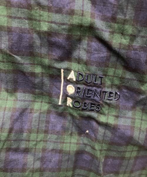 ADULT ORIENTED ROBES（アダルトオリエンテッドローブス）ADULT ORIENTED ROBES (アダルトオリエンテッドローブス) Flannnel Check LS Shirt BLACK WATCH グリーン サイズ:Lの古着・服飾アイテム