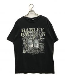 HARLEY-DAVIDSON（ハーレーダビッドソン）の古着「プリント半袖Tシャツ」｜ブラック