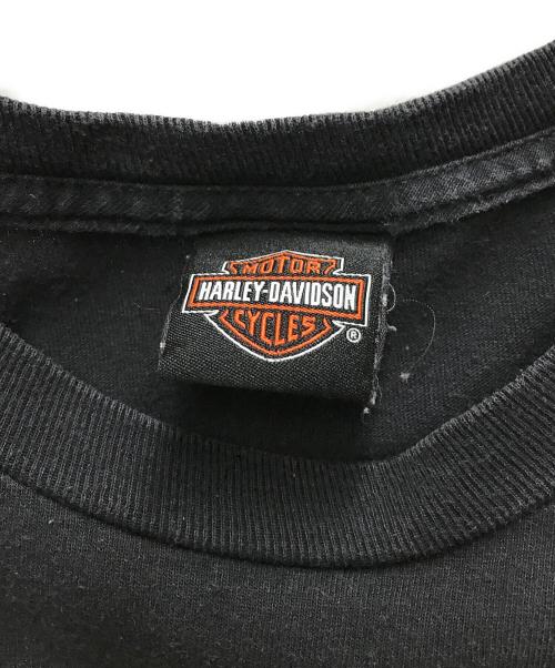 HARLEY-DAVIDSON（ハーレーダビッドソン）HARLEY-DAVIDSON (ハーレーダビッドソン) プリント半袖Tシャツ ブラック サイズ:不明の古着・服飾アイテム