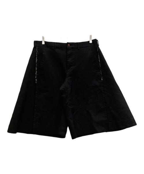 COMME des GARCONS HOMME PLUS（コムデギャルソンオムプリュス）COMME des GARCONS HOMME PLUS (コムデギャルソンオムプリュス) ポリ縮絨インサイドアウトワイドショーツ ブラック サイズ:Sの古着・服飾アイテム