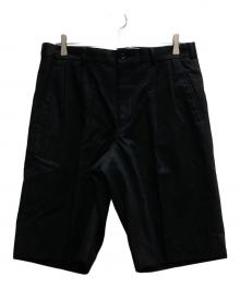 COMME des GARCONS HOMME DEUX（コムデギャルソン オム ドゥ）の古着「ピンストライプタックショーツ」｜ブラック