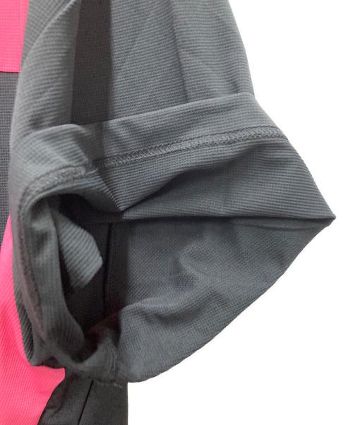COMME des GARCONS HOMME PLUS（コムデギャルソンオムプリュス）COMME des GARCONS HOMME PLUS (コムデギャルソンオムプリュス) パッチワークTシャツ ブラック×ピンク サイズ:Mの古着・服飾アイテム