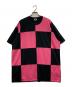 COMME des GARCONS HOMME PLUS（コムデギャルソンオムプリュス）の古着「パッチワークTシャツ」｜ブラック×ピンク