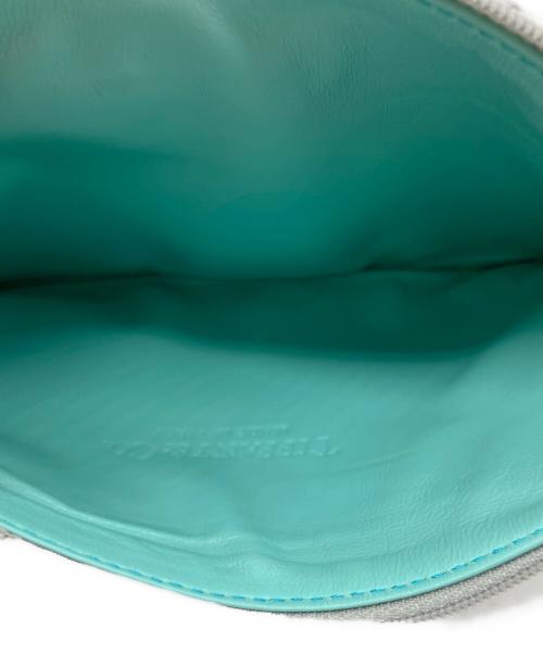 TIFFANY & Co.（ティファニー）TIFFANY & Co. (ティファニー) ポーチ付きリバーシブルトートバッグ シルバー×グリーンの古着・服飾アイテム
