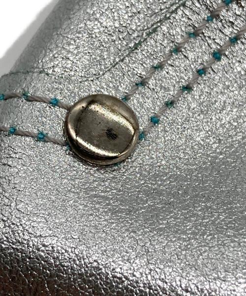 TIFFANY & Co.（ティファニー）TIFFANY & Co. (ティファニー) ポーチ付きリバーシブルトートバッグ シルバー×グリーンの古着・服飾アイテム
