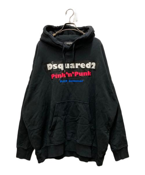 DSQUARED2（ディースクエアード）DSQUARED2 (ディースクエアード) OVERSIZE FLUORESCENT ブラック サイズ:Sの古着・服飾アイテム