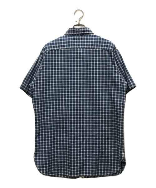 POLO RALPH LAUREN（ポロ・ラルフローレン）POLO RALPH LAUREN (ポロ・ラルフローレン) 90s半袖チェックシャツ ブルー サイズ:Mの古着・服飾アイテム