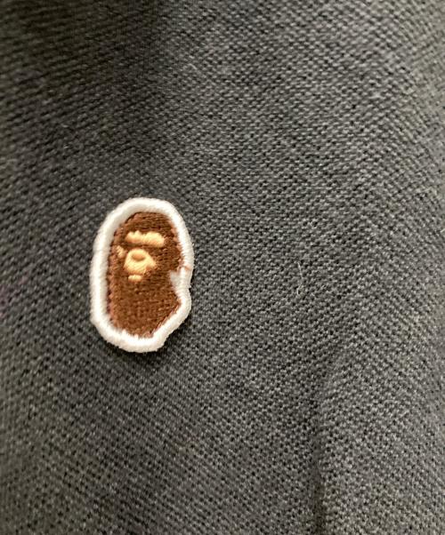 A BATHING APE（アベイシングエイプ）A BATHING APE (アベイシングエイプ) 刺繍付きポロシャツ ブラック サイズ:XLの古着・服飾アイテム
