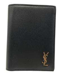 Saint Laurent Paris（サンローランパリ）の古着「カサンドラ2つ折り財布」｜ブラック