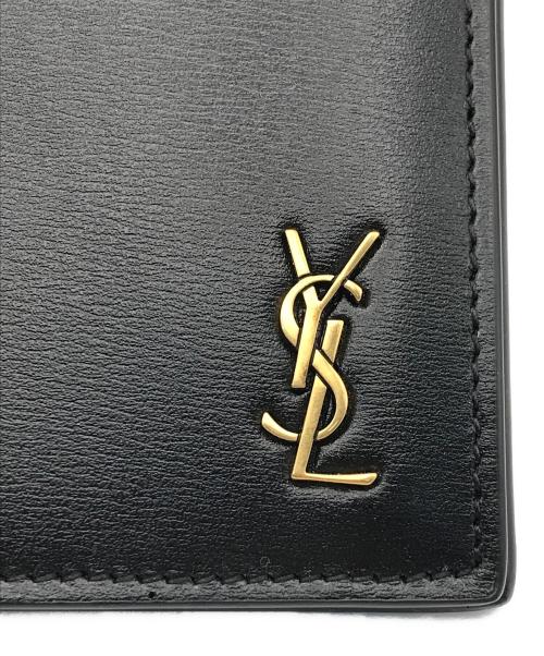 Saint Laurent Paris（サンローランパリ）Saint Laurent Paris (サンローランパリ) カサンドラ2つ折り財布 ブラックの古着・服飾アイテム