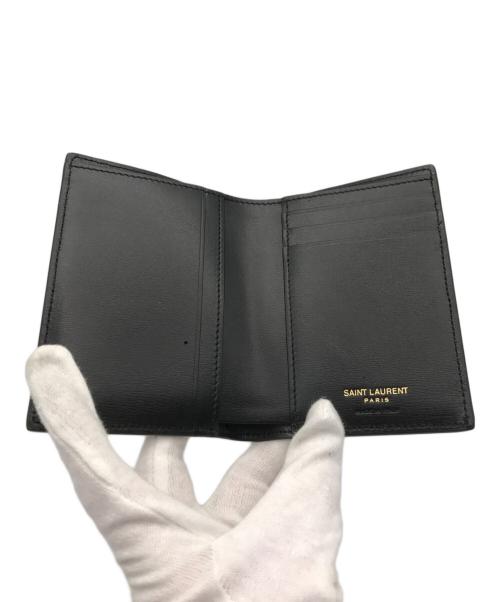 Saint Laurent Paris（サンローランパリ）Saint Laurent Paris (サンローランパリ) カサンドラ2つ折り財布 ブラックの古着・服飾アイテム