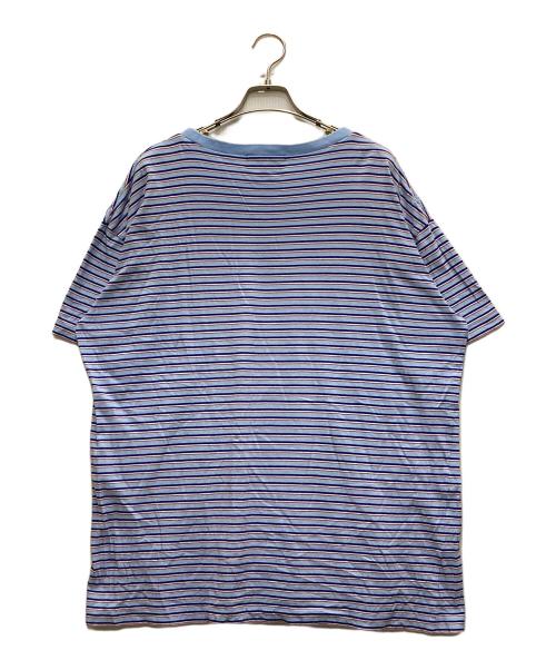 BoTT（ボット）BoTT (ボット) Jacquard Border Pocket Tee ブルー サイズ:XLの古着・服飾アイテム