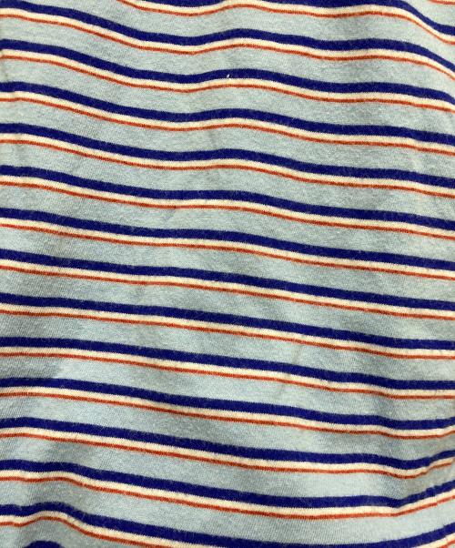 BoTT（ボット）BoTT (ボット) Jacquard Border Pocket Tee ブルー サイズ:XLの古着・服飾アイテム