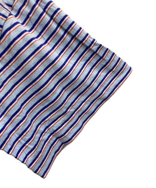 BoTT（ボット）BoTT (ボット) Jacquard Border Pocket Tee ブルー サイズ:XLの古着・服飾アイテム