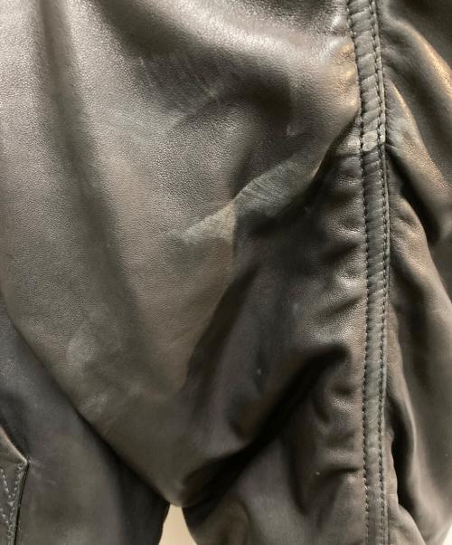 BALENCIAGA（バレンシアガ）BALENCIAGA (バレンシアガ) フーデッドレザージャケット/パーカー ブラック サイズ:2の古着・服飾アイテム