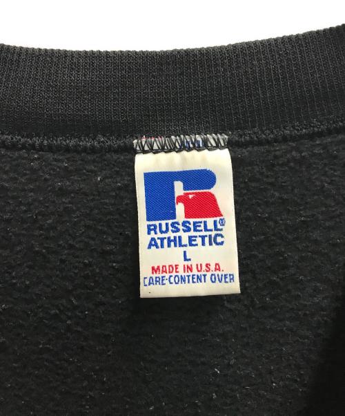 RUSSELL ATHLETIC（ラッセルアスレチック）RUSSELL ATHLETIC (ラッセルアスレチック) 90s 前Ｖ無地スウェット ブラック サイズ:Lの古着・服飾アイテム