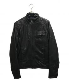 G-STAR RAW（ジースターロゥ）の古着「NWE MF.D LEATHER JKT」｜ブラック
