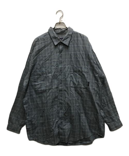 Patagonia（パタゴニア）Patagonia (パタゴニア) 00's ORGANIC COTTON L/S SHIRT ブルー サイズ:XLの古着・服飾アイテム