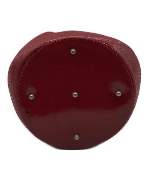 GUCCI（グッチ）GUCCI (グッチ) バンブーハンドル2WAYバッグ レッドの古着・服飾アイテム