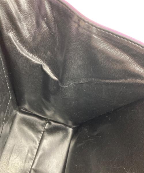 Salvatore Ferragamo（サルヴァトーレ フェラガモ）Salvatore Ferragamo (サルヴァトーレ フェラガモ) ヌバックヴァラリボンハンドバッグ パープルの古着・服飾アイテム