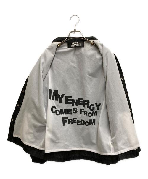 black market COMME des GARCONS（ブラックマーケットコムデギャルソン）BLACK MARKET COMME des GARCONS (ブラックマーケットコムデギャルソン) コーチジャケット ブラック サイズ:Sの古着・服飾アイテム