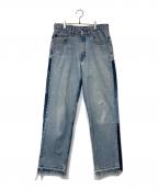 LEVI'Sリーバイス）の古着「パッチワークデニムパンツ」｜ブルー