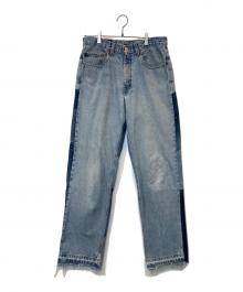 LEVI'S（リーバイス）の古着「パッチワークデニムパンツ」｜ブルー