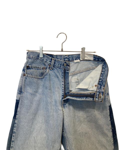 LEVI'S（リーバイス）LEVI'S (リーバイス) パッチワークデニムパンツ ブルー サイズ:81cm (W32)の古着・服飾アイテム