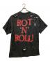 DROPDEAD (ドロップデッド) クラッシュ加工プリントTシャツ ブラック サイズ:XL：10000円