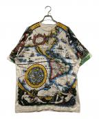 FRUIT OF THE LOOMフルーツオブザルーム）の古着「90s ALL-Over-Print T-Shirts」｜ベージュ